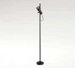 Borne, Palosanto B 5/83, noir, IP65, LED, dim, 2700K, Ø5,2cm, H83cm - Marset