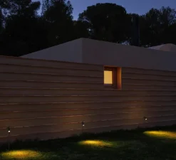 Borne, Palosanto B 5/60, noir, IP65, LED, dim, 2700K, Ø5,2cm, H60cm - Marset