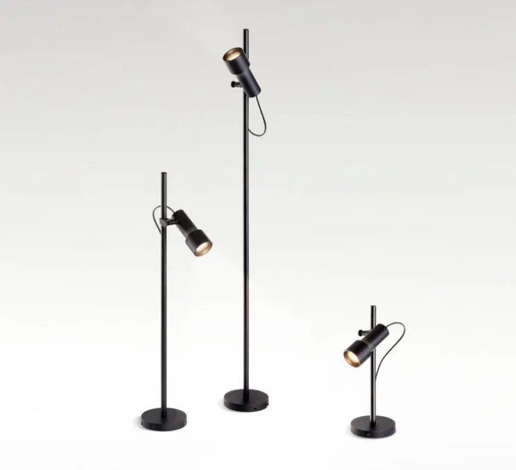 Borne, Palosanto B 5/60, noir, IP65, LED, dim, 2700K, Ø5,2cm, H60cm - Marset