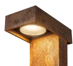 Borne, Rusty Pathlight 70, rouille, IP55, LED, 3000K, 470 lm, L15cm, H70cm - SLV