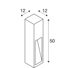 Borne, RUSTY® SLOT 50, rouille, IP44, Ø12cm, H50cm - SLV