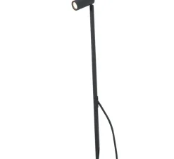 Borne, Seth-60, noir, LED, 2700K, 450lm, L4cm, H60cm, IP44, 40° - Faro