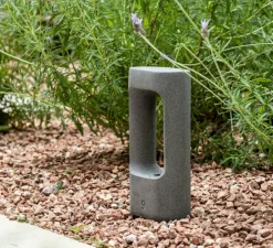 Borne, Totem 285, gris, IP55, LED, 3000K, 370 lm, L15cm, H28,5cm - Faro