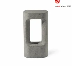 Borne, Totem 285, gris, IP55, LED, 2700K, 370 lm, L15cm, H28,5cm - Faro