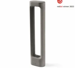 Borne, Totem 611, gris, IP55, LED, 3000K, 370 lm, L15cm, H61,1cm - Faro