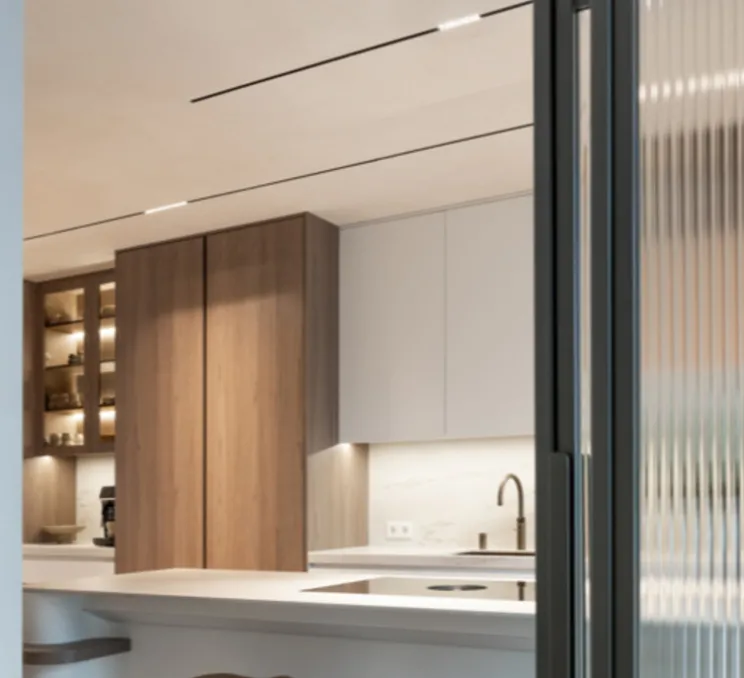 Composition, Rail, Pista, noir, LED, dim, 2700K, 1420 lm, L200cm, H2,5cm - Modular