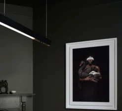 Composition, Suspension, SLD50 Naked, noir, LED, dim, 2700K, 2000 lm, L182,4cm, H8cm - Modular