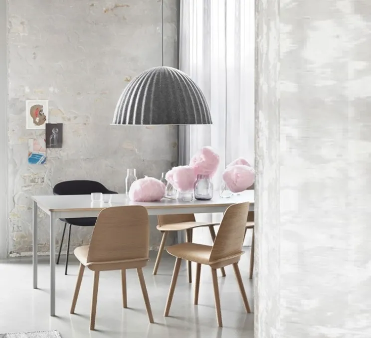 Grande suspension, acoustique, Under the Bell, gris, Ø82cm - Muuto
