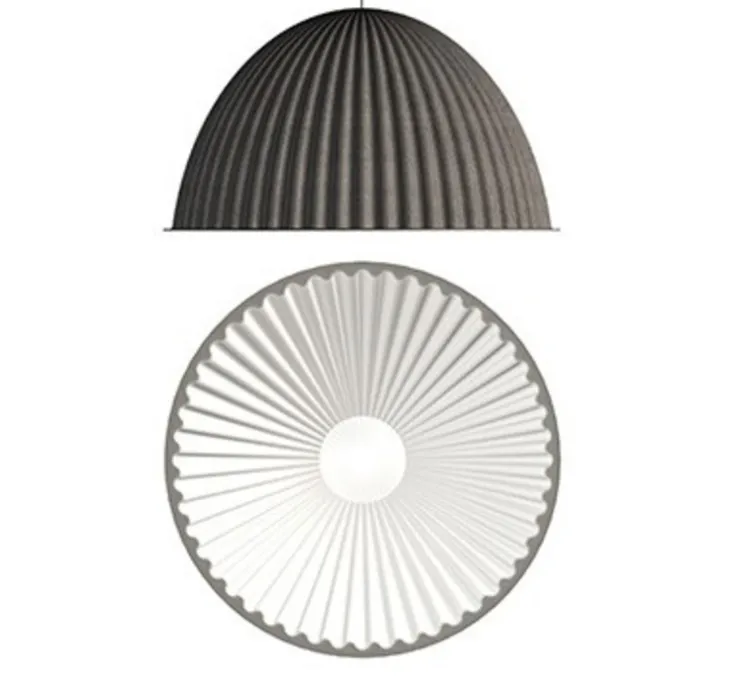 Grande suspension, acoustique, Under the Bell, gris, Ø82cm - Muuto