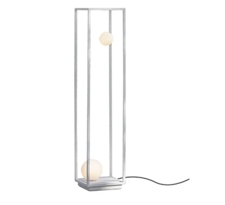 Lampadaire, Abachina, indoor, blanc, LED, dim, 3000k, 410 lm, Ø22,5cm, H103cm - Karman