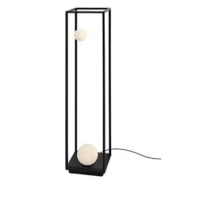 Lampadaire, Abachina, indoor, noir, LED, dim, 3000k, 410 lm, Ø22,5cm, H103cm - Karman