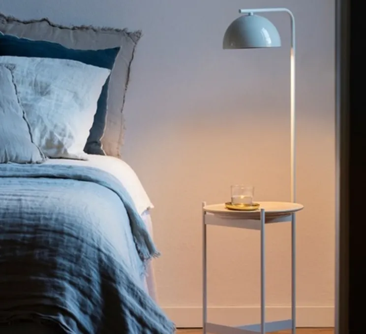 Lampadaire, Absis P, blanc, Ø32cm, H105cm - Luxcambra