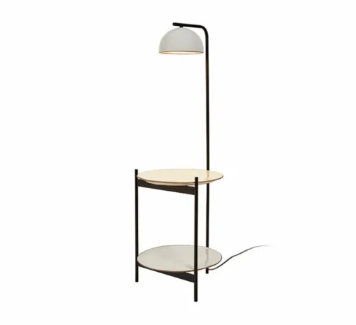 Lampadaire, Absis P, noir et blanc, Ø32cm, H105cm - Luxcambra