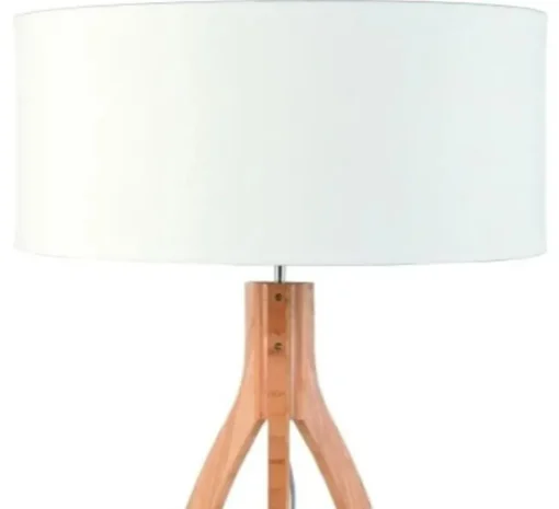 Lampadaire, Annapurna 6030, Bambou / lin blanc, H159cm - Good&Mojo