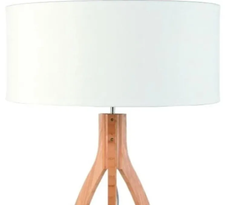 Lampadaire, Annapurna 6030, Bambou / lin blanc, H159cm - Good&Mojo