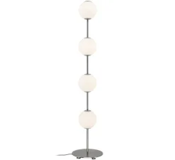 Lampadaire, Audrey, acier, LED, dim, 2700K, 1740 lm, Ø26cm, H127,6cm - Umage