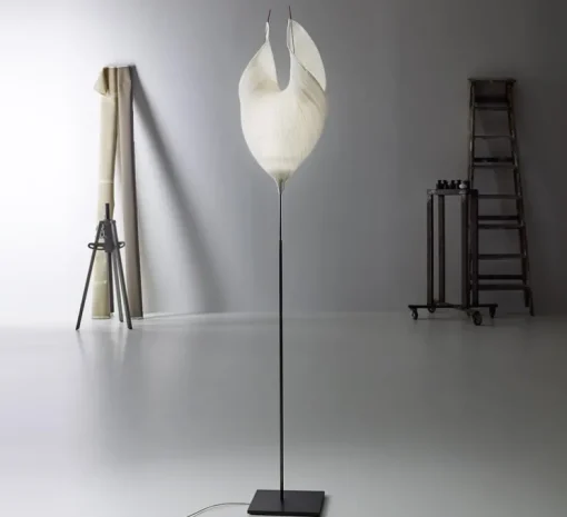 Lampadaire, Babadul, blanc, LED, 2700K, 970 lm, Øcm, H130cm - Ingo Maurer