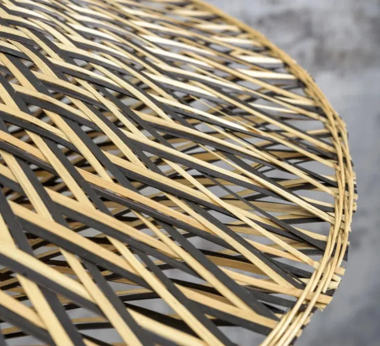 Lampadaire, Bali M, naturel et noir, L36cm, H176cm - Good&Mojo
