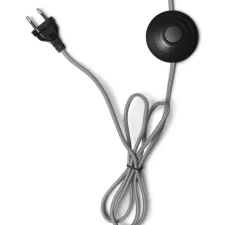 Lampadaire, Bali M, naturel et noir, L36cm, H176cm - Good&Mojo