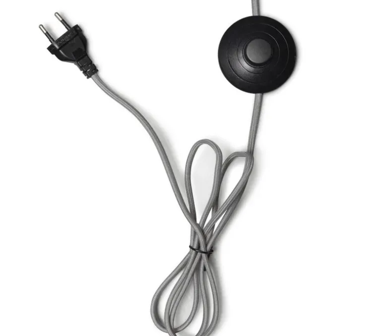 Lampadaire, Bali M, naturel et noir, L36cm, H176cm - Good&Mojo