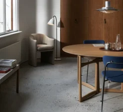 Lampadaire, BELLEVUE, blanc, laiton bronze, EDITION SPECIALE - 120ème ANNIVERSAIRE, H130cm - Andtradition