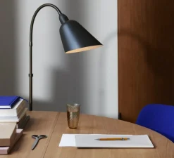 Lampadaire, BELLEVUE, gris pierre, laiton bronze, EDITION SPECIALE - 120ème ANNIVERSAIRE, H130cm - Andtradition