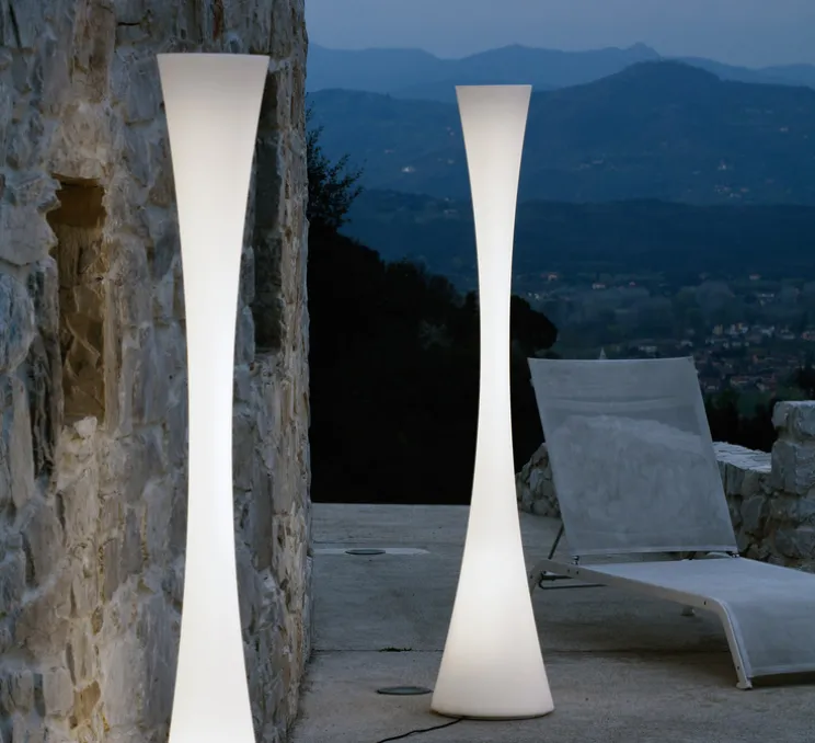 Lampadaire, BICONICA POL, blanc, H195cm - Martinelli-luce