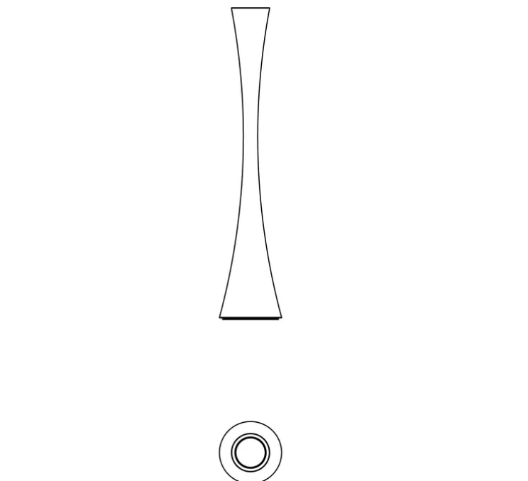 Lampadaire, BICONICA POL, blanc, H195cm - Martinelli-luce