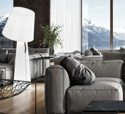 Lampadaire, Big Brother, blanc, Ø70cm, H180cm-Alma light