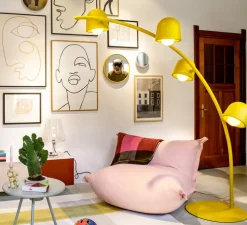 Lampadaire, big lebow, jaune, Ø186cm, H234cm - Fatboy