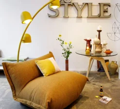 Lampadaire, big lebow, jaune, Ø186cm, H234cm - Fatboy