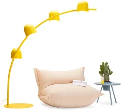 Lampadaire, big lebow, jaune, Ø186cm, H234cm - Fatboy