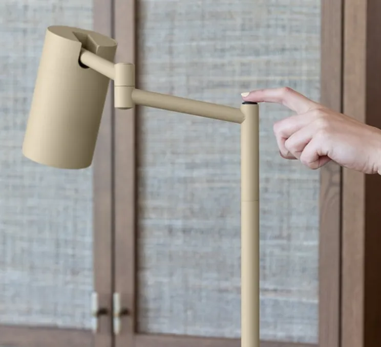 Lampadaire, Bilbao, beige, L53cm, H154cm - It's about Romi