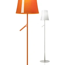 Lampadaire, Birdie Lettura, blanc, Ø25cm, H150cm - Foscarini