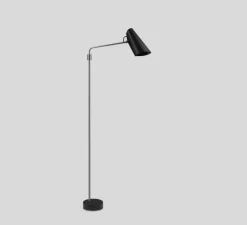 Lampadaire, Birdy Swing, noir, métal, L50cm, H133cm - Northern