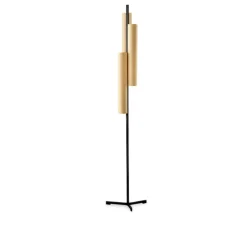 Lampadaire, Black Note TR, hêtre, métal finition noir mat, LED, 3000K, 858lm, L35cm, H188cm - LZF