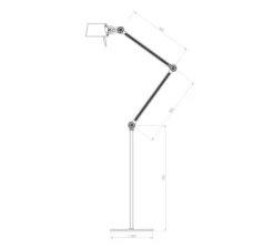 Lampadaire, Bolt, vert, L96cm, H125cm - TONONE