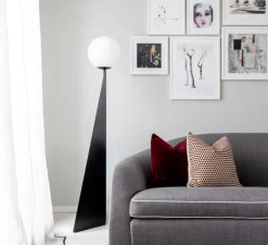 Lampadaire, Bonhomme, noir, L56cm, H170cm - Atelier Areti