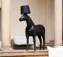 Lampadaire, Cheval, Horse Lamp, noir, L230cm, H240cm - Moooi
