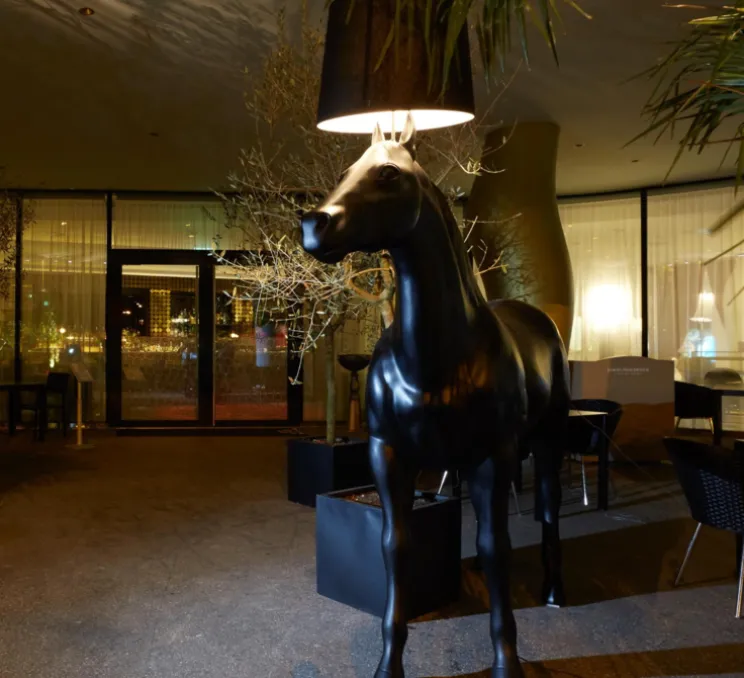 Lampadaire, Cheval, Horse Lamp, noir, L230cm, H240cm - Moooi