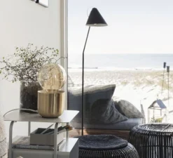 Lampadaire, Club, noir, L18cm, H130cm - House Doctor