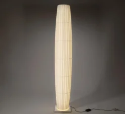 Lampadaire, Colonne 190, blanc, base métal, LED, dim, 2700K, 5597 lm, L30cm, H191,8cm - Dix heures dix