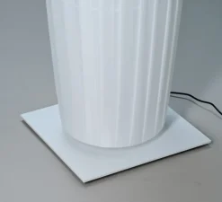 Lampadaire, Colonne 190, blanc, base métal, LED, dim, 2700K, 5597 lm, L30cm, H191,8cm - Dix heures dix