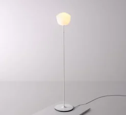 Lampadaire, Contour 225, blanc perle, LED, dim, 1800-3000K, Ø30cm, H151cm - A-N-D
