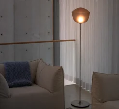 Lampadaire, Contour 225, gris ardoise, LED, dim, 1800-3000K, Ø30cm, H151cm - A-N-D