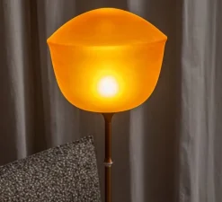 Lampadaire, Contour 225, jaune citrine, LED, dim, 1800-3000K, Ø30cm, H151cm - A-N-D