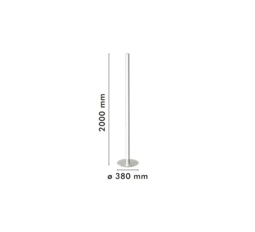 Lampadaire, Coordinates, argent, LED, 2700K, 3240lm, Ø38cm, H200cm - Flos