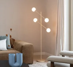 Lampadaire, Copenhagen, beige, L57cm, H171cm - It's about Romi