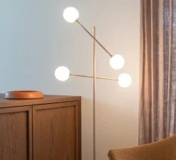 Lampadaire, Copenhagen, beige, L57cm, H171cm - It's about Romi