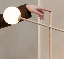 Lampadaire, Copenhagen, beige, L57cm, H171cm - It's about Romi